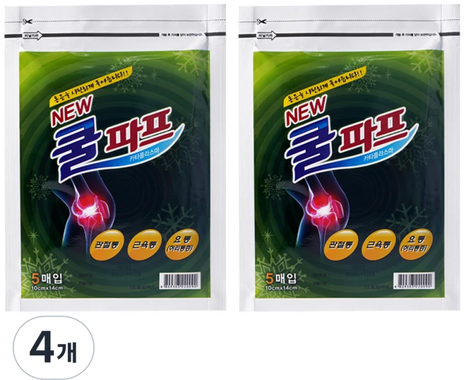 대일제약 쿨파프 파스, 5개입, 4개 - 쿠팡