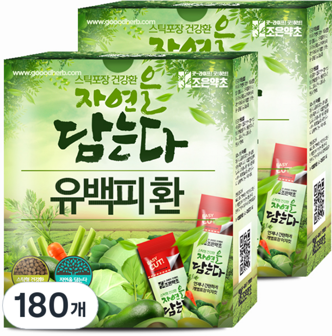 굿허브 조은약초 자연을 담는다 스틱형 유백피환, 3g, 180개