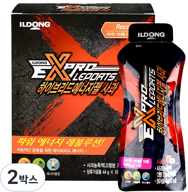 하이브리드에너지젤 헬스보조제 사과, 440g, 2박스