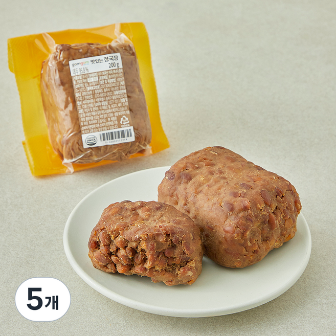 곰곰 맛있는 청국장, 200g, 5개