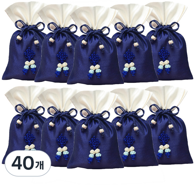 包裝網 傳統福袋 基本款 中, 40個, 18 海軍藍