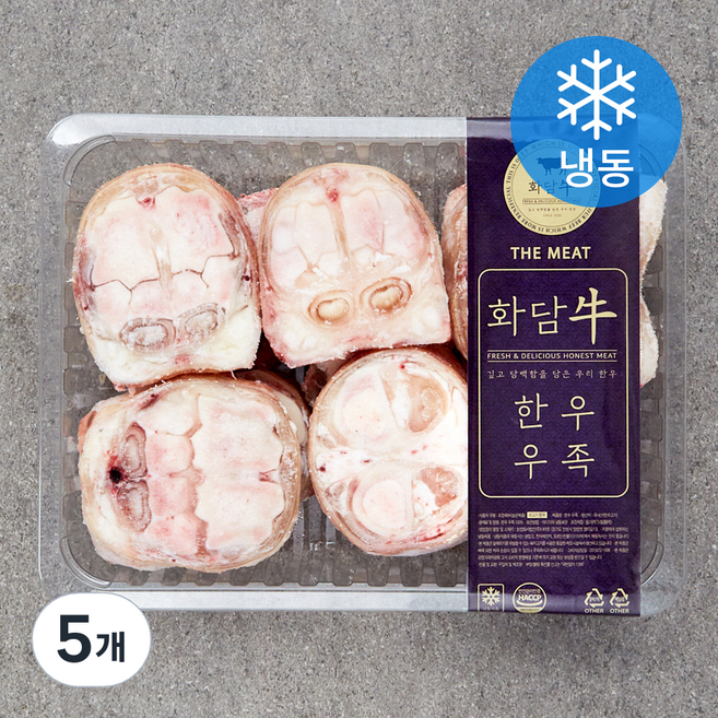 화담우 한우 우족 탕 육수용 (냉동), 5개, 2kg