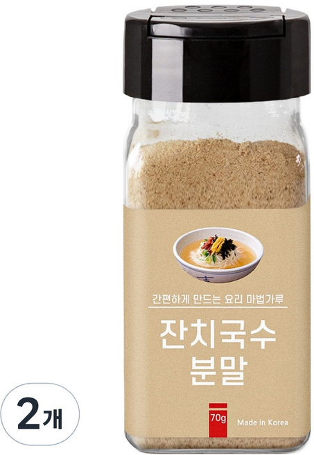 바른미각 잔치국수 분말, 70g, 2개