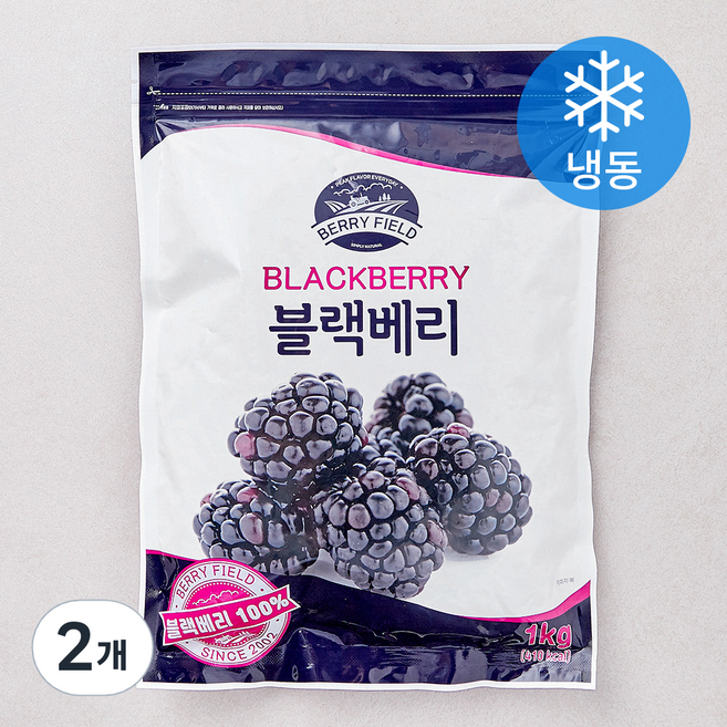 베리필드 칠레산 블랙베리 (냉동), 2개, 1kg