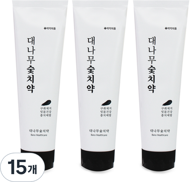 닥터이엘 대나무 숯치약, 15개, 120g