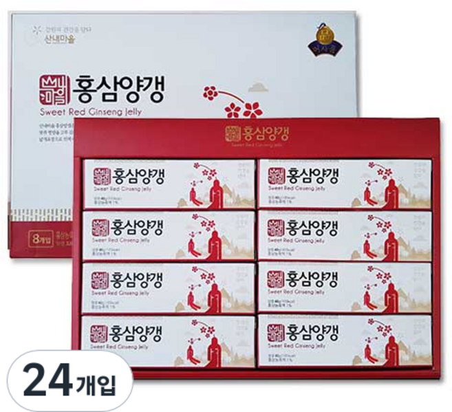 산내마을 홍삼양갱, 320g, 3개