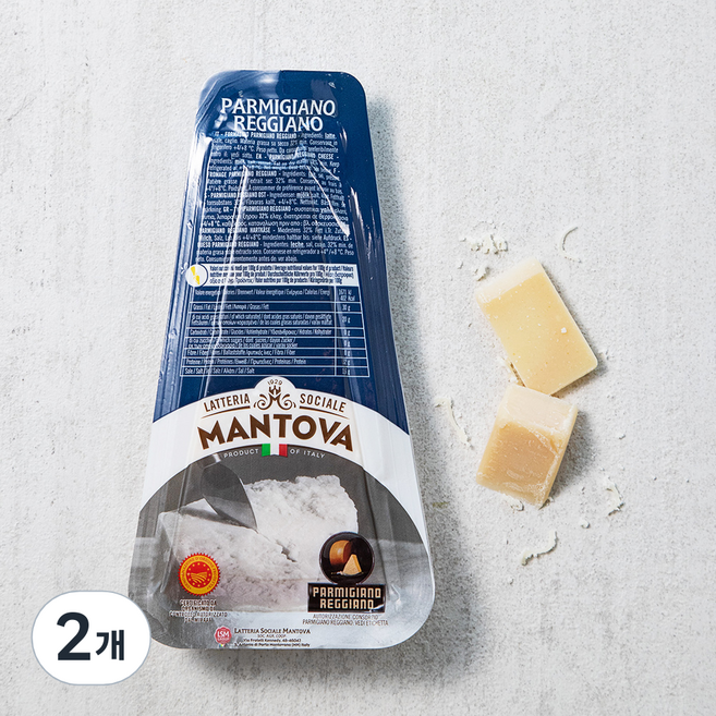 MANTOVA 파르미지아노 레지아노, 200g, 1개입, 2개