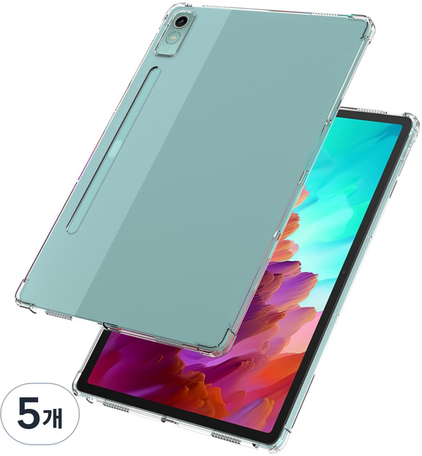 지에스비케이스 실리콘 젤리 케이스, 클리어, 5개