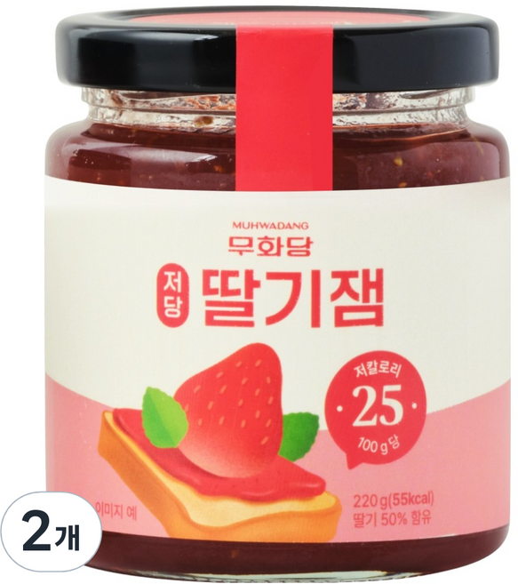 무화당 저당 딸기잼, 220g, 2개
