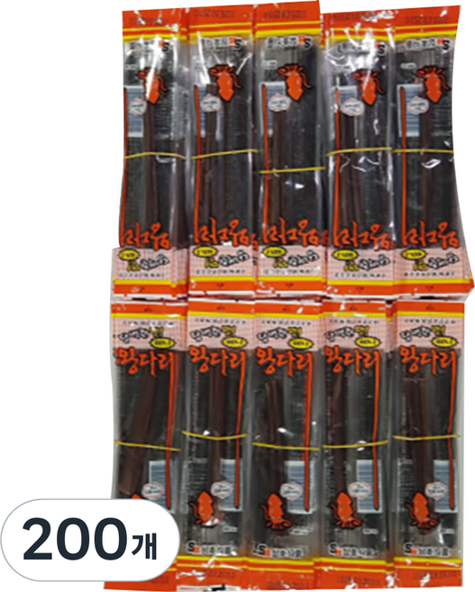 미니 왕다리 조미오징어, 4g, 200개