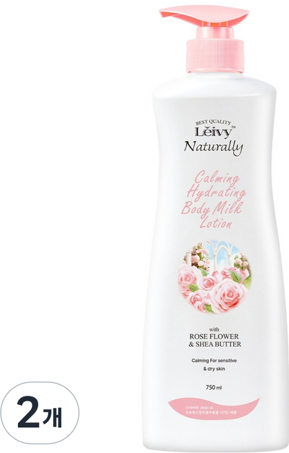 레이비 런던로즈 바디로션 로즈플라워 시어버터, 750ml, 2개
