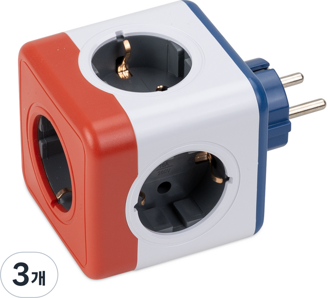 파워큐브 V2 멀티탭 5구 1150/KRORV2, 77mm, 에디션, 3개