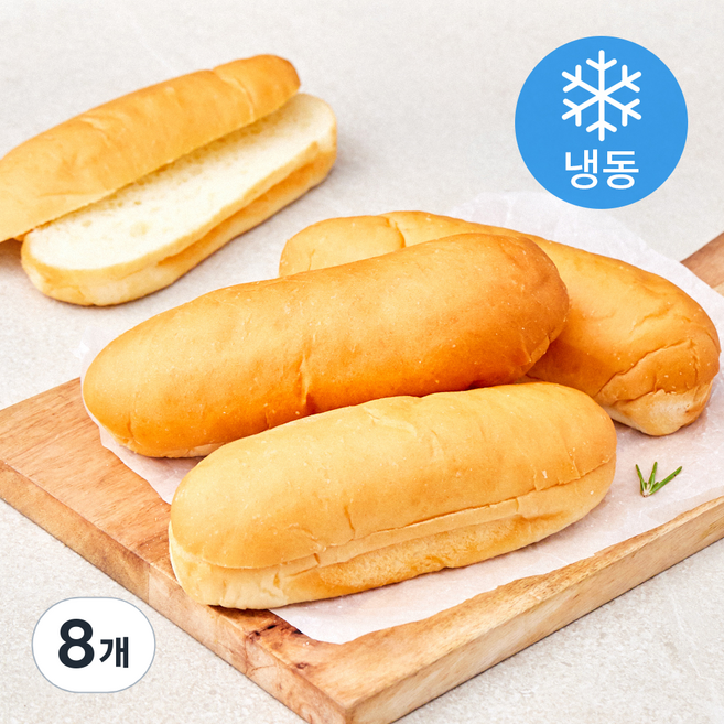 존쿡델리미트 마스터의브레드 핫도그번 (냉동), 55g, 3개입, 8개