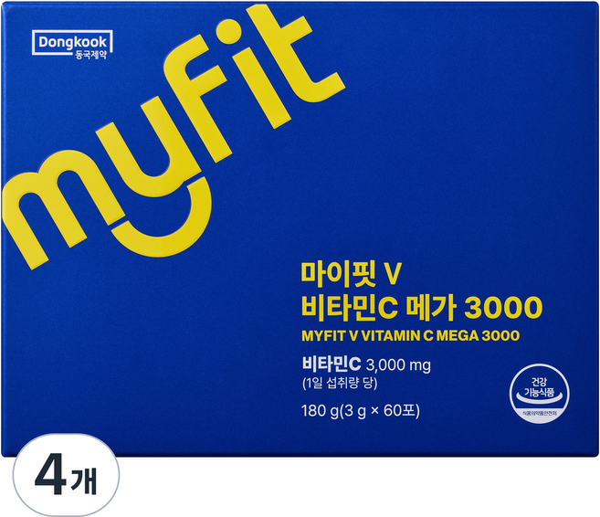 마이핏 V 비타민C 메가 3000, 60회분, 4개