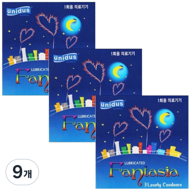 유니더스 환타지아 콘돔, 9개, 3개입