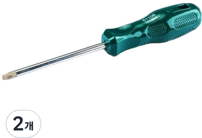 사타 스크류 드라이버 별형 T8 x 75mm 61108, 2개