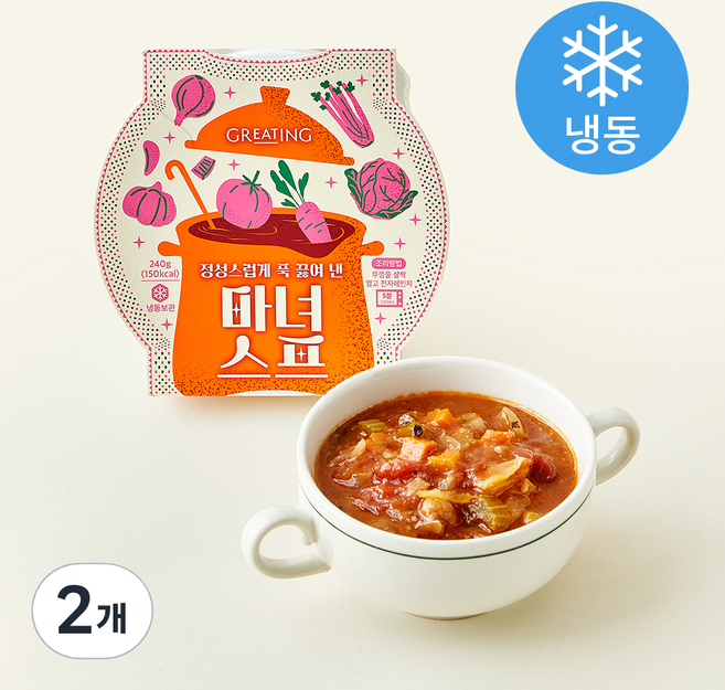 그리팅 마녀스프 (냉동), 240g, 2개