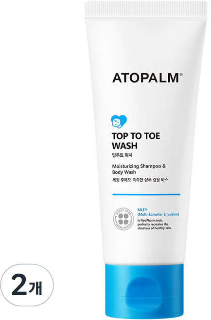 아토팜 탑투토 워시, 100ml, 2개