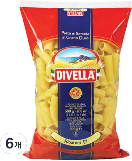 디벨라 리가토니, 500g, 6개