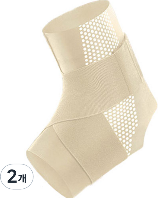 순잠 셀프케어 발목보호대 오른발 베이지, 2개