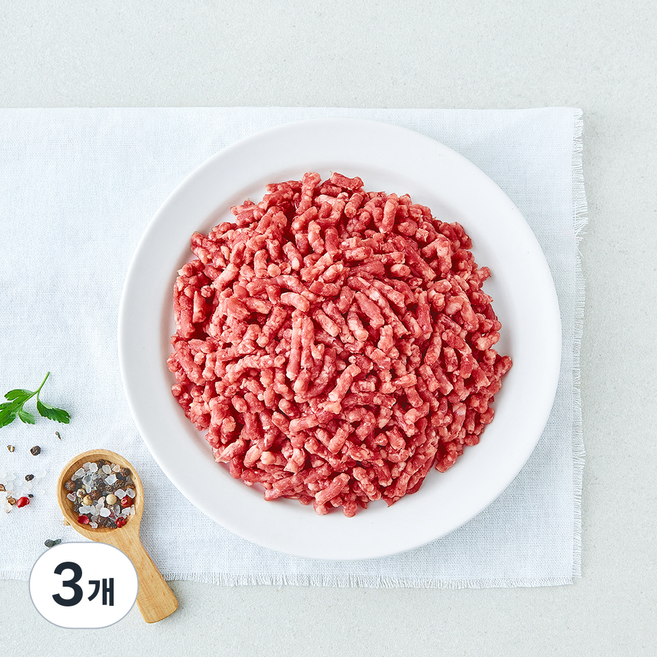 미트엔조이 미국산 모둠 다짐육 (냉장), 3개, 300g