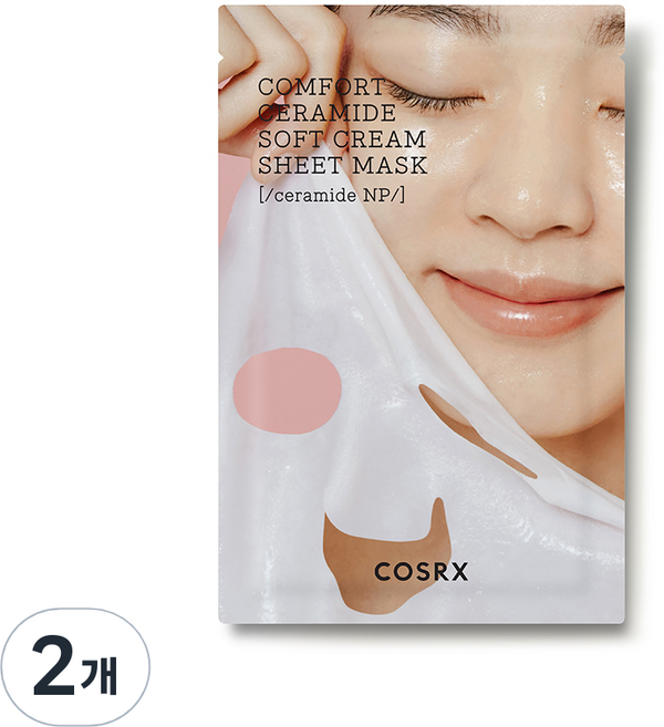 코스알엑스 밸런시움 컴포트 세라마이드 소프트 크림 시트 마스크 26ml, 1개입, 2개
