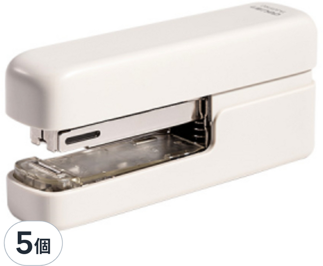 deLi 得力 平針按壓釘書機 3號 TA301PRO, 5個, 灰色