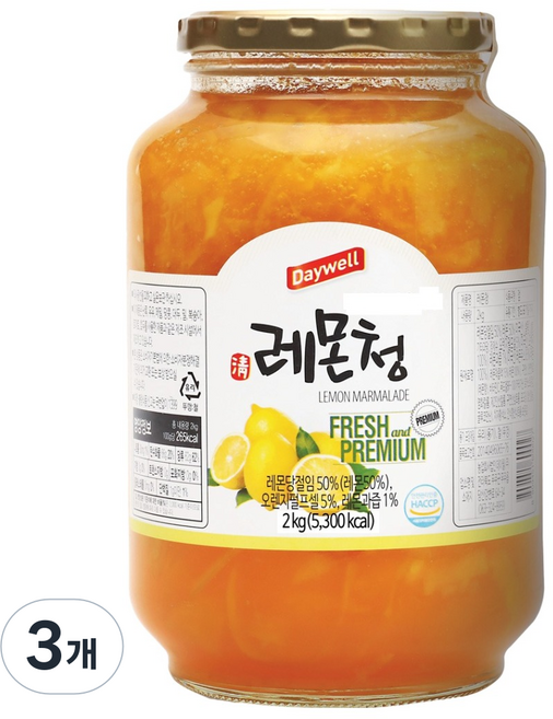 데이웰 레몬청, 2kg, 1개입, 3개