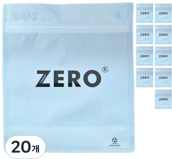 제로러기지 다용도 진공 지퍼백 ZERO 30 x 34 cm, 왕특대형, 20개, 1개입