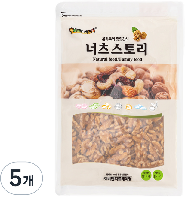너츠스토리 호두 1/4태, 300g, 5개