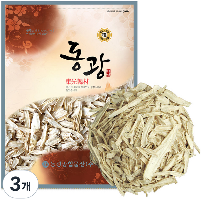 동광한방몰 말린 약도라지, 3개