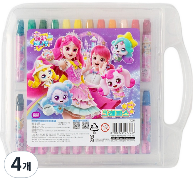 캐치티니핑 5 로미 앤 로열핑 크레파스, 4개, 24색