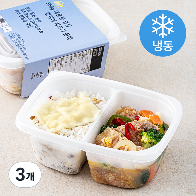 정성담은한상 가쯔오소스 닭다리살 & 치즈 렌틸콩 덮밥 (냉동), 560g, 3개