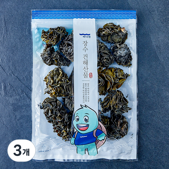 바다원 미역귀, 3개, 200g