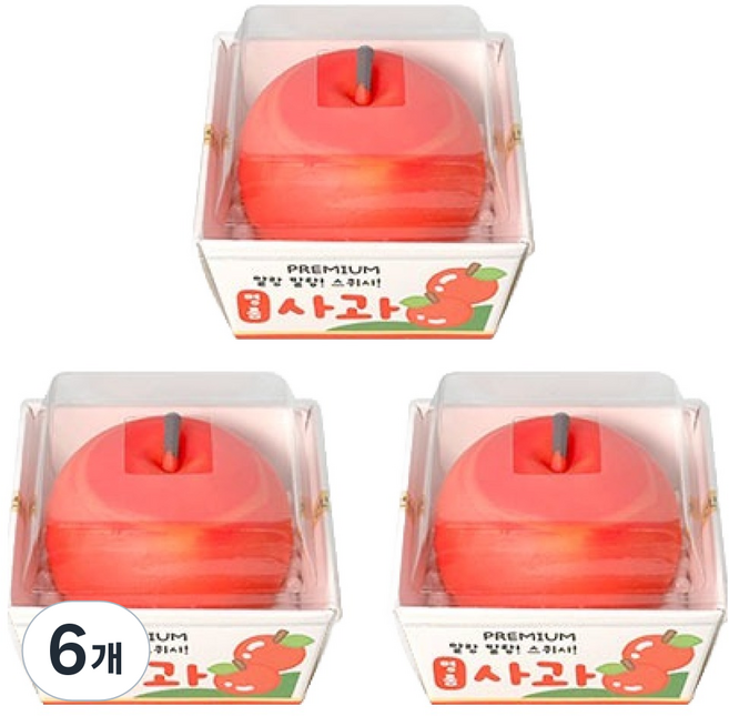 朝鮮文具坊 水果軟軟捏捏樂 蘋果, 6個