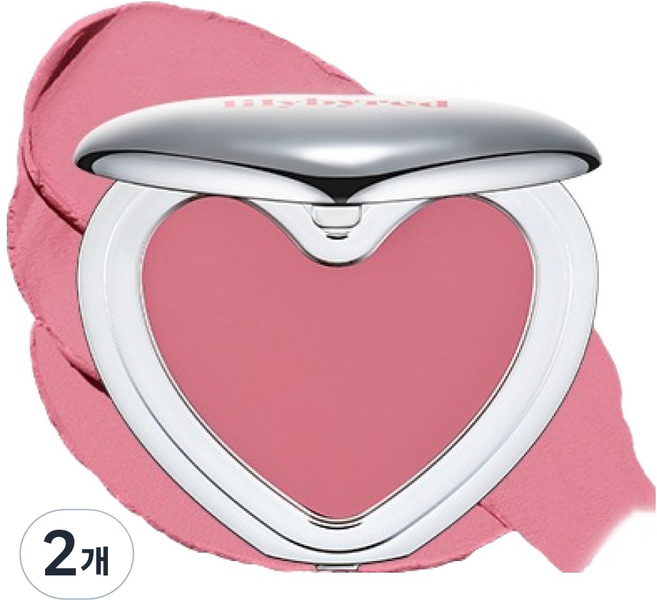 릴리바이레드 러브빔 무스 치크 3.8g, 02 체리무스, 2개