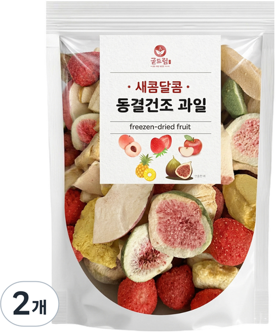 굳드림 동결건조 과일믹스, 100g, 2개