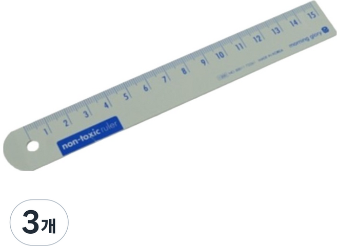 모닝글로리 스틸자 15cm, 3개, 랜덤 발송