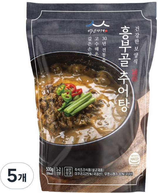 소씨네흥부골남원추어탕, 5개, 500g