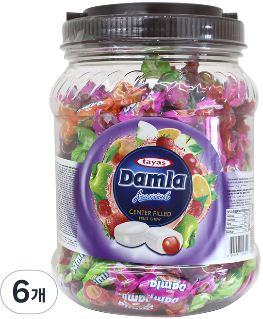 Damla Tayaseu軟糖, 6個, 850g
