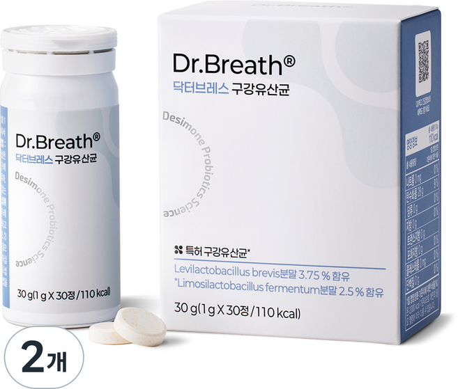 드시모네 닥터브레스 구강유산균, 30정, 2개