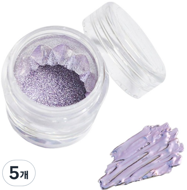 퍼니네일 문라이트 메탈미러 파우더, KN-A4186, 5개