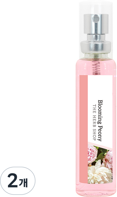 더허브샵 블루밍 피오니 오 드 뚜왈렛, 18ml, 2개