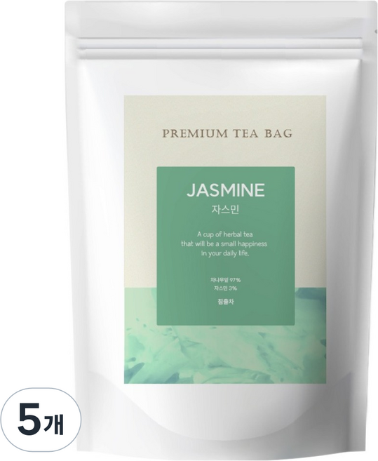 유리아 자스민차 삼각티백, 1.2g, 30개입, 5개