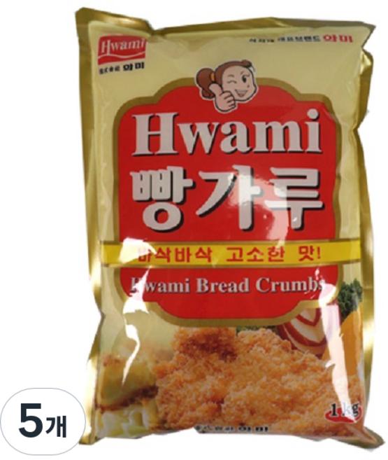 Hwami 麵包粉, 1kg, 5個