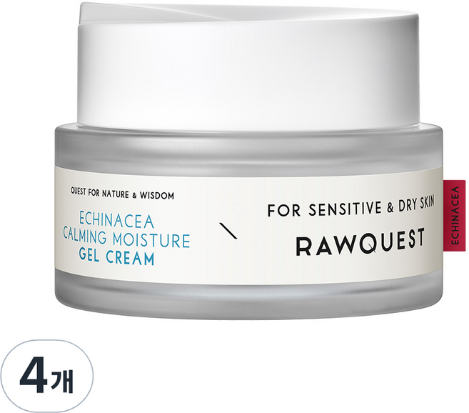 Rawquest 紫錐花鎮靜保濕凝霜, 4個, 50ml