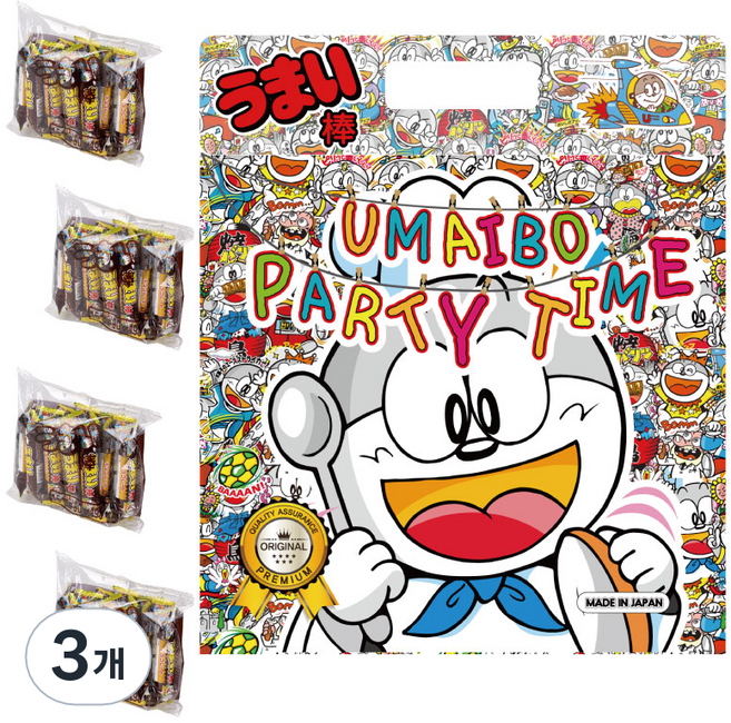 우마이봉 파티타임 초코맛, 360g, 3개