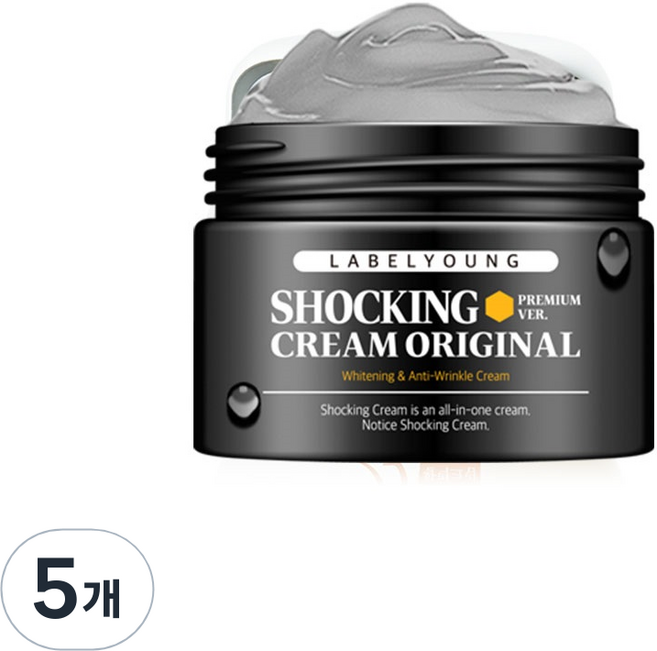 라벨영 쇼킹크림 오리지널 프리미엄, 5개