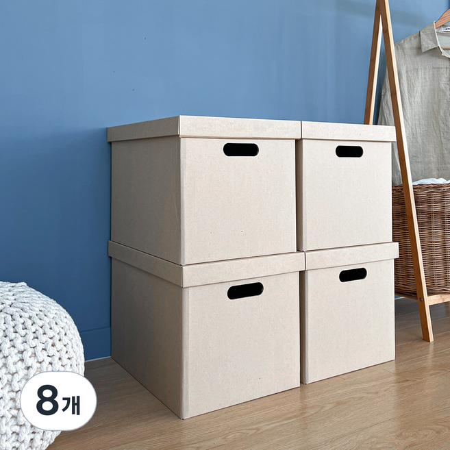 리빙해피 국내 제조 종이 트렁크, 혼합색상, 8개