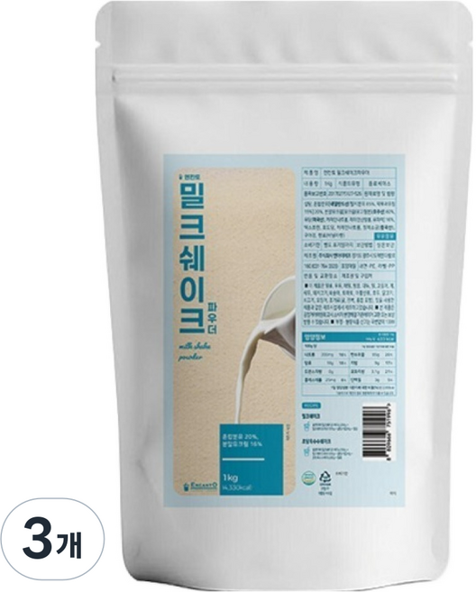 엔칸토 밀크쉐이크 파우더, 1kg, 1개입, 3개